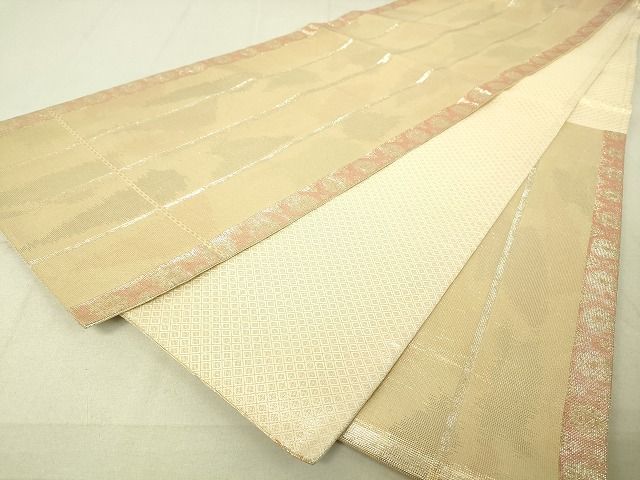 平和屋着物◎六通柄袋帯 花間道 金糸 引箔 逸品 DAAJ4022re