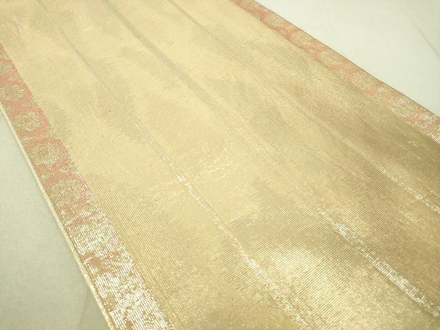 平和屋着物◎六通柄袋帯 花間道 金糸 引箔 逸品 DAAJ4022re