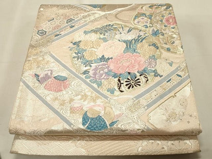 平和屋着物◎六通柄袋帯 唐織 天井絵華紋 二重箔 逸品 CAAH7363dy