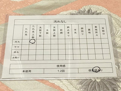 平和屋着物◎六通柄袋帯 唐織 向かい孔雀文 銀糸 逸品 CAAH7366dy