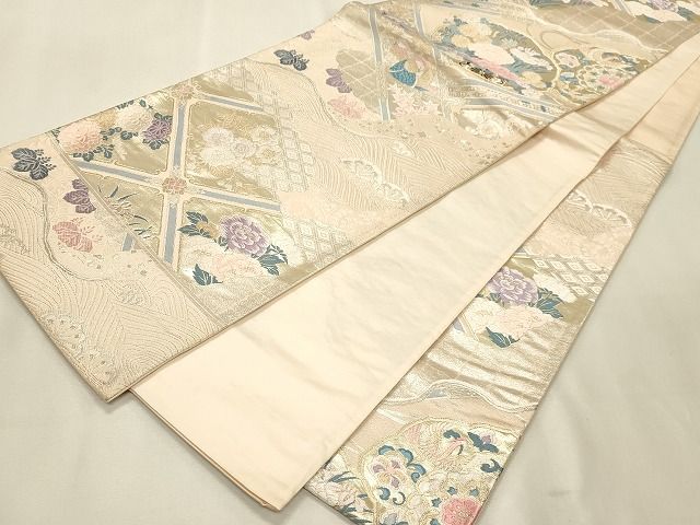平和屋着物◎六通柄袋帯 唐織 天井絵華紋 二重箔 逸品 CAAH7363dy