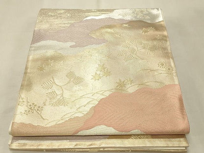 平和屋着物◎六通柄袋帯 道長花鳥文 金銀糸 逸品 CAAH7403dy