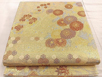 平和屋着物●六通柄袋帯 万巻錦 金糸 逸品 BAAK2693ea