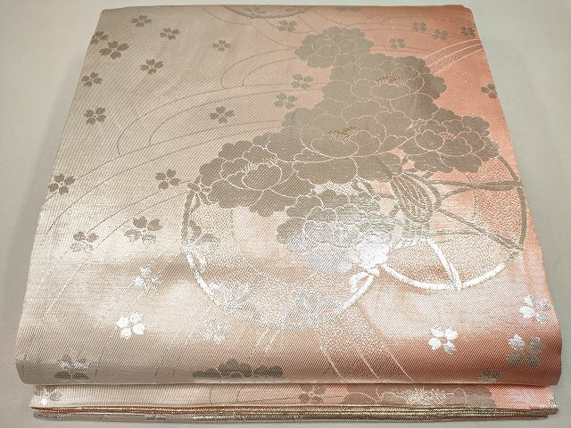平和屋着物◎両面 全通柄袋帯 青海波 金銀糸 逸品 CAAG6702ou
