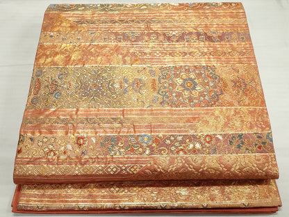 平和屋着物◎六通柄袋帯　彩華秀宝文　金糸　鈴乃屋扱い　逸品　CAAG6739ou