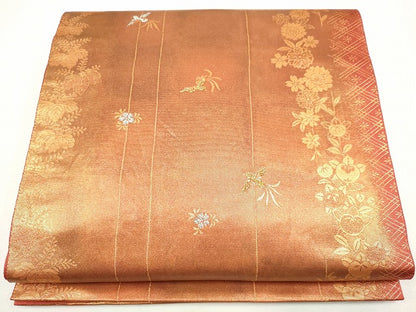 平和屋着物◎六通柄袋帯 桃山鳳凰 陶漆箔 逸品 CAAG6725ou
