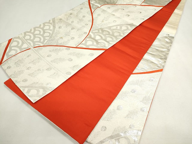 平和屋着物◎六通柄袋帯 瑞鶴 金銀糸 逸品 CAAI6016ou
