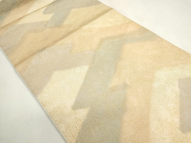 平和屋着物◎全通柄袋帯 霞文 金糸 逸品 CAAI6003ou
