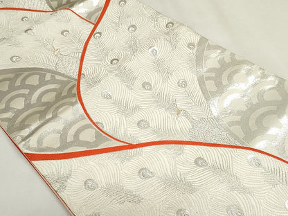 平和屋着物◎六通柄袋帯 瑞鶴 金銀糸 逸品 CAAI6016ou