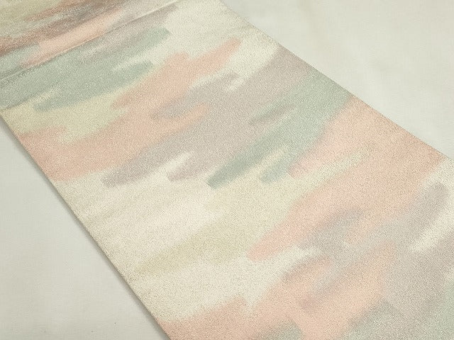 平和屋着物◎全通柄袋帯 霞文 銀糸 引箔 逸品 CAAI6005ou
