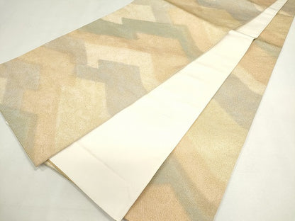 平和屋着物◎全通柄袋帯 霞文 金糸 逸品 CAAI6003ou