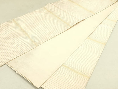 平和屋着物◎全通柄袋帯 横段文 金糸 逸品 DAAI4118yyy