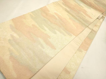 平和屋着物◎全通柄袋帯 綴れ 霞文 金糸 逸品 CAAJ9619oy