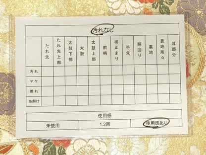 平和屋着物◎佐賀錦優彩 六通柄袋帯 花蝶丸文 金銀糸 逸品 CAAJ9632oy