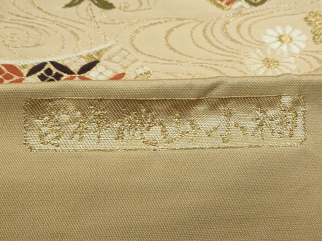 平和屋着物◎六通柄袋帯 吉祥桃山小袖 金糸 逸品 CAAI3699ku