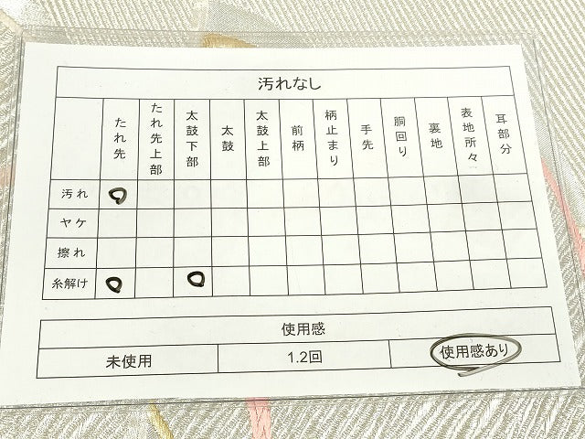 平和屋着物◎六通柄袋帯 唐織 屋根瓦文 金銀糸 逸品 DAAJ2509mz