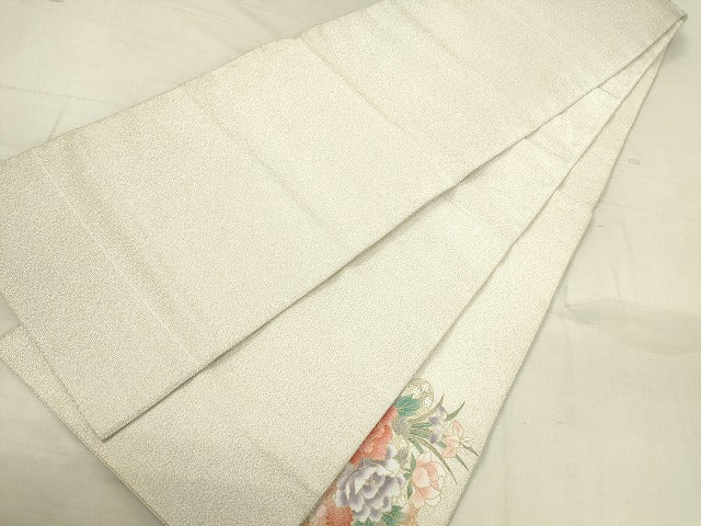 平和屋着物◎太鼓柄袋帯 花車文 銀糸 金彩 逸品 DAAJ2649mz