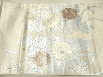 平和屋着物◎六通太鼓柄袋帯 駒刺繍 鳳凰花文 金銀彩 引箔 逸品 DAAJ2656mz