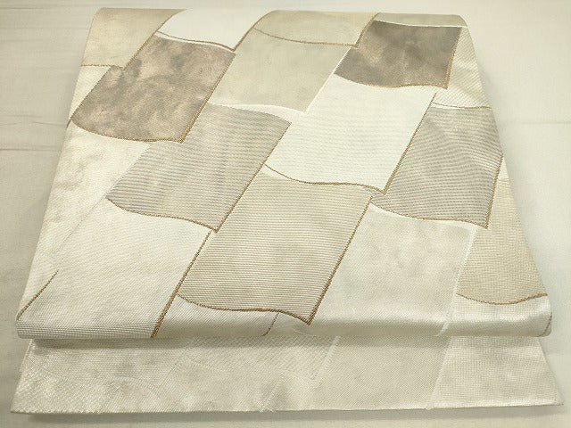 平和屋着物◎六通太鼓柄袋帯 屋根瓦文 金糸 引箔 逸品 DAAJ2670mz