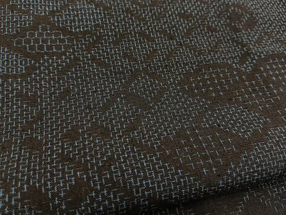平和屋着物■上質な紬 幾何学文様 逸品 BAAK9233yc