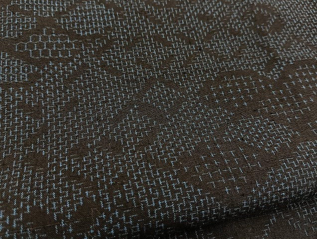 平和屋着物■上質な紬 幾何学文様 逸品 BAAK9233yc