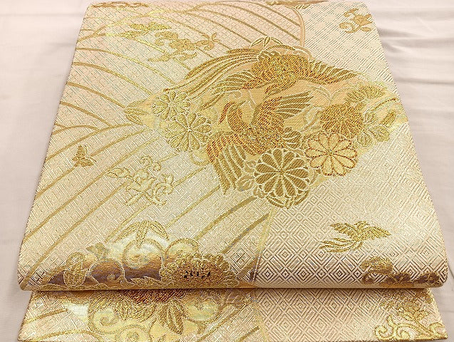 平和屋着物◎佐賀錦 六通柄袋帯 慶祥錦 金糸 逸品 BAAK6692ea