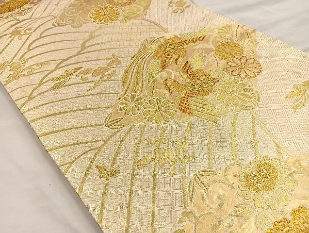平和屋着物◎佐賀錦 六通柄袋帯 慶祥錦 金糸 逸品 BAAK6692ea