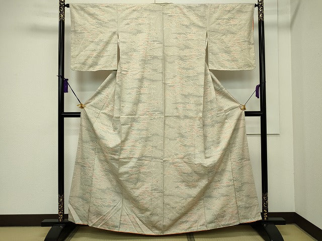 平和屋着物■上質な紬　松楓文　逸品　未使用　CAAI4411in