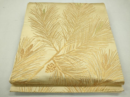 平和屋着物◎六通柄袋帯 枝松文 金糸 逸品 CAAI3781ku