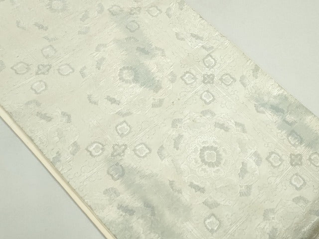 平和屋着物◎六通柄袋帯 正倉院花唐草文 銀糸 逸品 CAAI3810ku