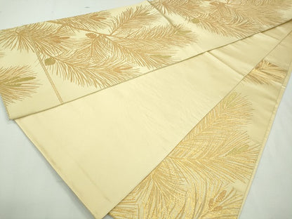 平和屋着物◎六通柄袋帯 枝松文 金糸 逸品 CAAI3781ku
