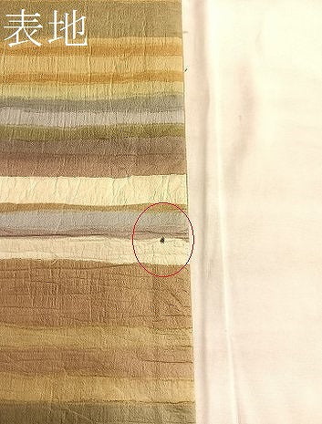 平和屋着物●太鼓柄袋帯 手描き 和紙 横段花文 金彩 逸品 BAAJ2555et