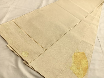 平和屋着物◎太鼓柄袋帯 名匠扇紋 金糸 正絹 逸品 BAAK0916du