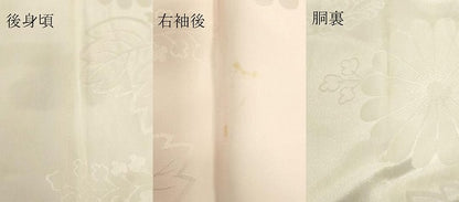平和屋着物■長襦袢 無双仕立て 草花地紋 暈し染め 洗える着物 DAAJ4779tw
