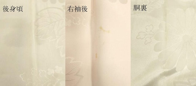 平和屋着物■長襦袢 無双仕立て 草花地紋 暈し染め 洗える着物 DAAJ4779tw