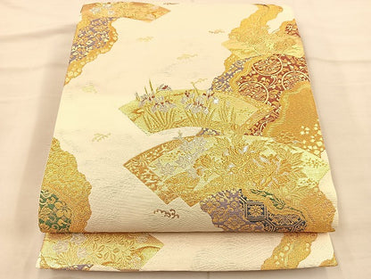 平和屋着物◎六通柄袋帯 華の宴 金銀糸 鈴乃屋扱い 正絹 逸品 BAAI6736di