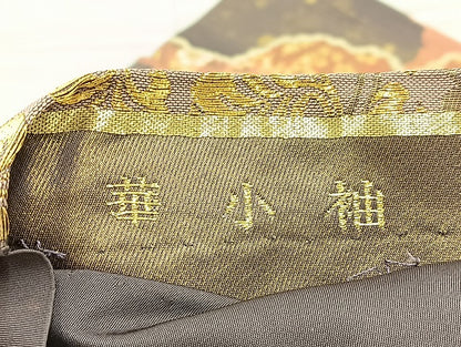 平和屋着物◎六通柄 本袋帯 華小袖 金糸 正絹 逸品 BAAK5752if