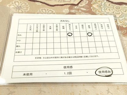 平和屋着物■六通柄袋帯 唐織 道長流豊文 金糸 正絹 逸品 DAAH7629sf