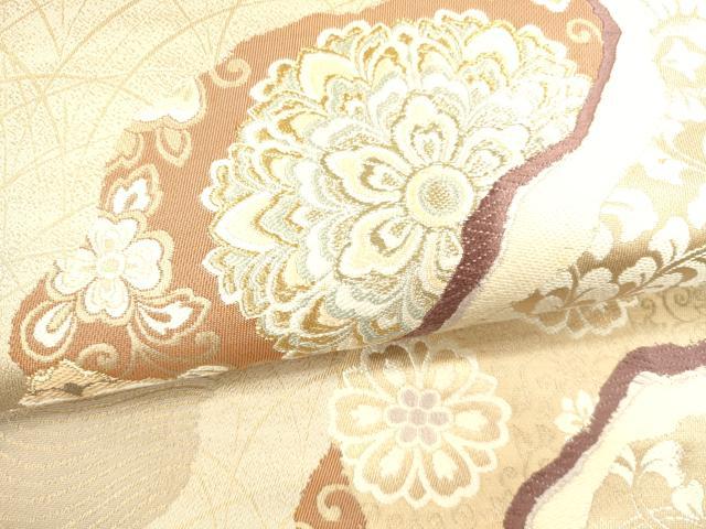 平和屋着物■六通柄袋帯 唐織 道長流豊文 金糸 正絹 逸品 DAAH7629sf