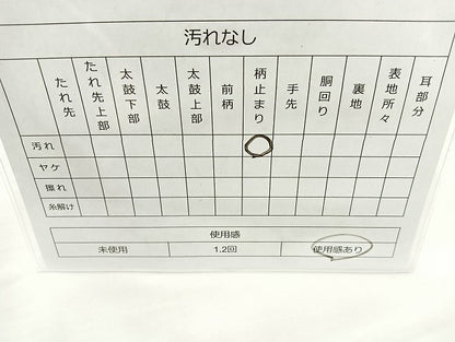 平和屋着物◎九百佐賀錦 六通柄袋帯 織匠宝文 金銀糸 正絹 逸品 BAAK8690cm
