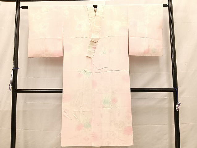 平和屋着物■長襦袢 袷 亀甲草花地紋 暈し染め 正絹 逸品 BAAL5523bs