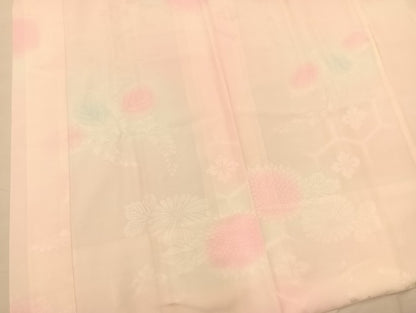 平和屋着物■長襦袢 袷 亀甲草花地紋 暈し染め 正絹 逸品 BAAL5523bs