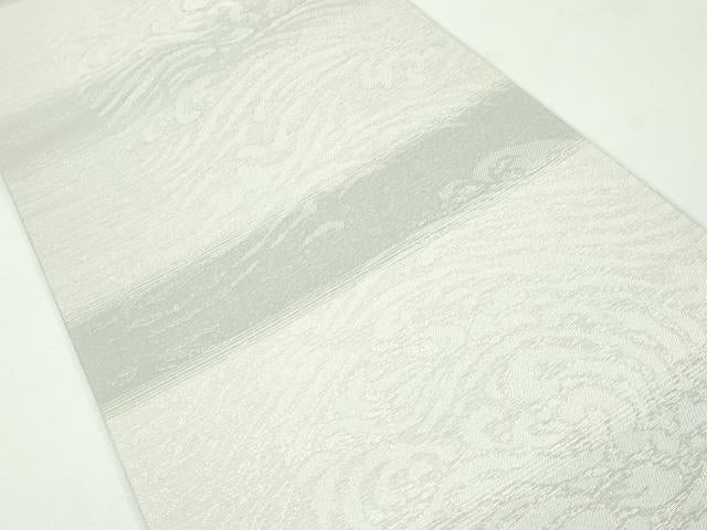 平和屋本店▽極上 「美しいキモノ」お馴染みのメーカー となみ織物 両面 スリーシーズン 全通柄袋帯 総紗縫 証紙・反端付 逸品 CZAA1158s5