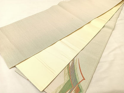平和屋着物◎太鼓柄袋帯 遠山文様 金糸 正絹 逸品 BAAL3159if