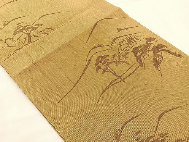 平和屋着物◎六通柄 本袋帯 御所解 正絹 逸品 BAAL4129if
