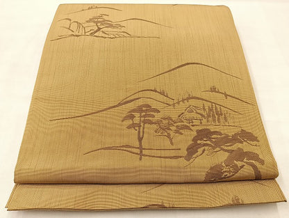 平和屋着物◎六通柄 本袋帯 御所解 正絹 逸品 BAAL4129if