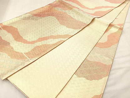 平和屋着物◎西陣 六通柄袋帯 道長文様 金糸 正絹 逸品 BAAL4181if