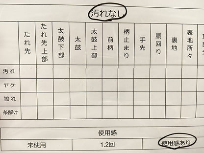 平和屋着物◎太鼓柄袋帯 唐織 切嵌 檜扇 銀糸 正絹 逸品 BAAL7162di