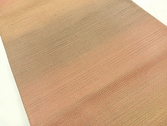 平和屋着物◎西陣 全通柄袋帯 霞文 金糸 正絹 逸品 BAAL6850cm