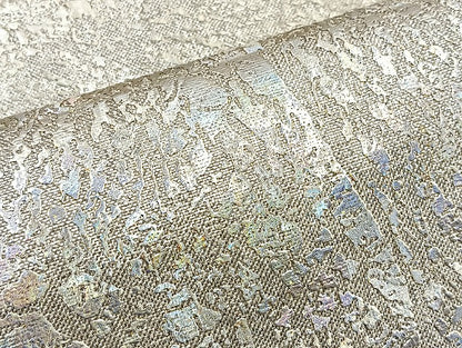 平和屋着物●六通柄袋帯 霞文 金銀彩 正絹 逸品 BAAL6492ea